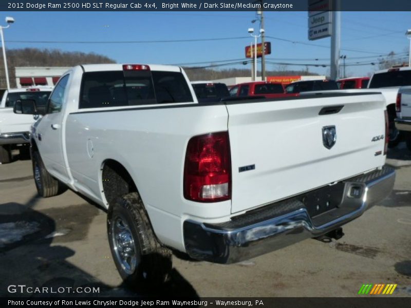 Bright White / Dark Slate/Medium Graystone 2012 Dodge Ram 2500 HD SLT Regular Cab 4x4
