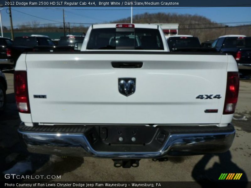 Bright White / Dark Slate/Medium Graystone 2012 Dodge Ram 2500 HD SLT Regular Cab 4x4