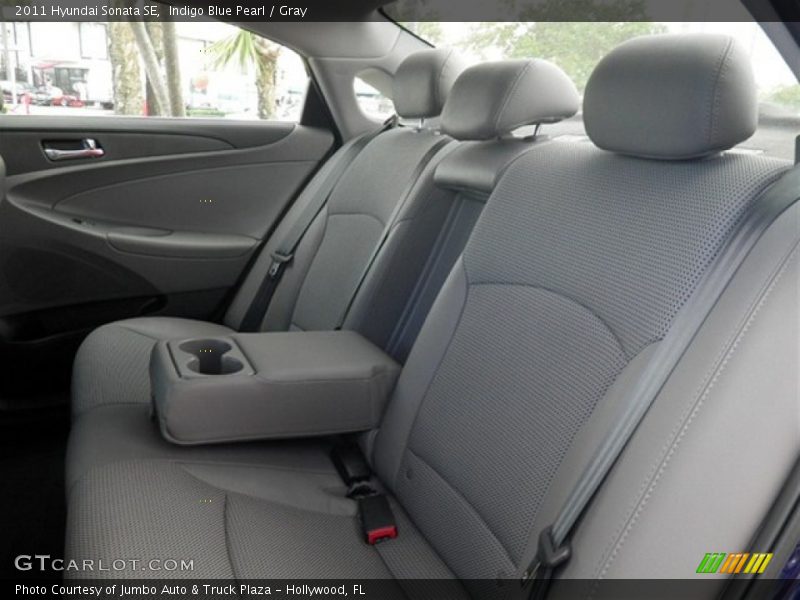 Indigo Blue Pearl / Gray 2011 Hyundai Sonata SE