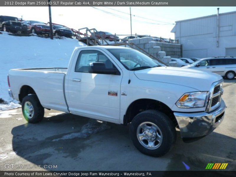 Bright White / Dark Slate/Medium Graystone 2012 Dodge Ram 2500 HD SLT Regular Cab 4x4