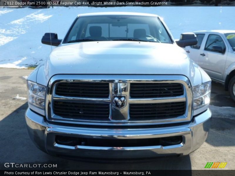 Bright White / Dark Slate/Medium Graystone 2012 Dodge Ram 2500 HD SLT Regular Cab 4x4