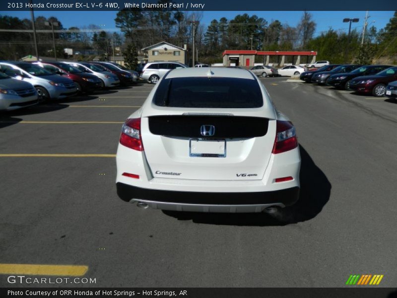 White Diamond Pearl / Ivory 2013 Honda Crosstour EX-L V-6 4WD