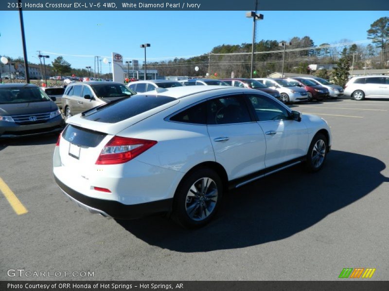White Diamond Pearl / Ivory 2013 Honda Crosstour EX-L V-6 4WD