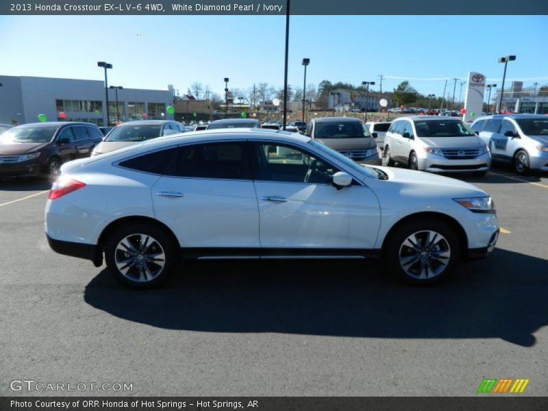White Diamond Pearl / Ivory 2013 Honda Crosstour EX-L V-6 4WD