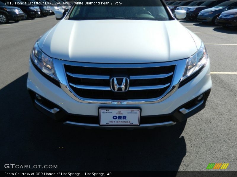 White Diamond Pearl / Ivory 2013 Honda Crosstour EX-L V-6 4WD