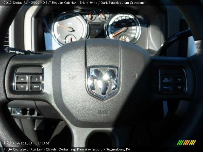 Bright White / Dark Slate/Medium Graystone 2012 Dodge Ram 2500 HD SLT Regular Cab 4x4