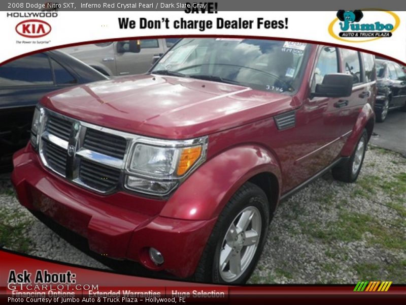 Inferno Red Crystal Pearl / Dark Slate Gray 2008 Dodge Nitro SXT