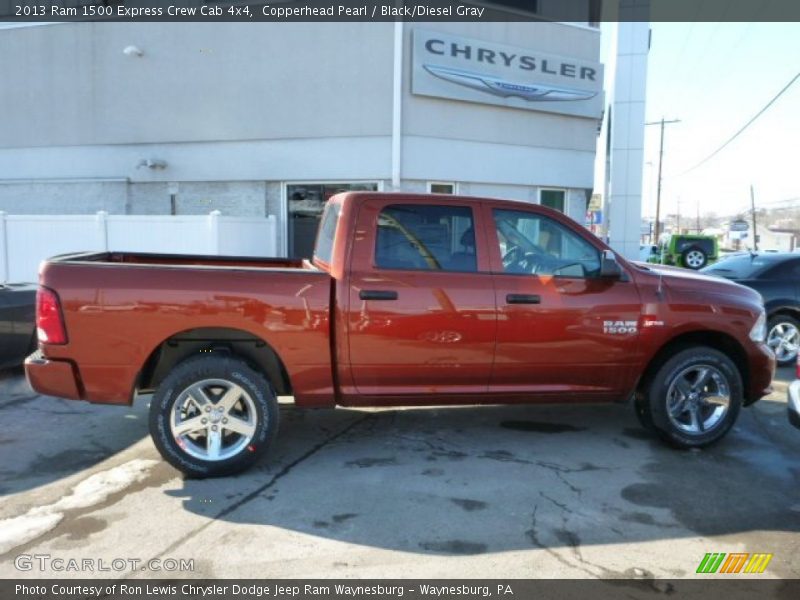 Copperhead Pearl / Black/Diesel Gray 2013 Ram 1500 Express Crew Cab 4x4