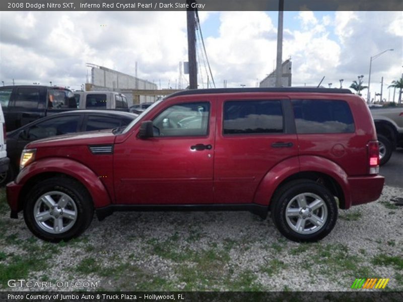 Inferno Red Crystal Pearl / Dark Slate Gray 2008 Dodge Nitro SXT