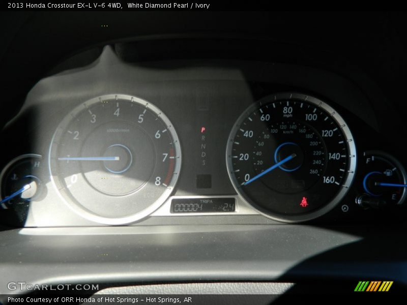 White Diamond Pearl / Ivory 2013 Honda Crosstour EX-L V-6 4WD