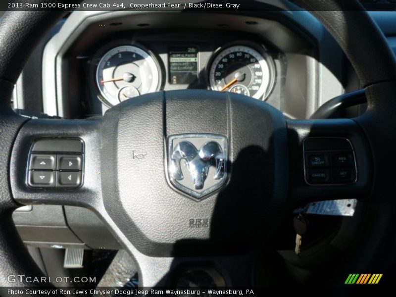 Copperhead Pearl / Black/Diesel Gray 2013 Ram 1500 Express Crew Cab 4x4