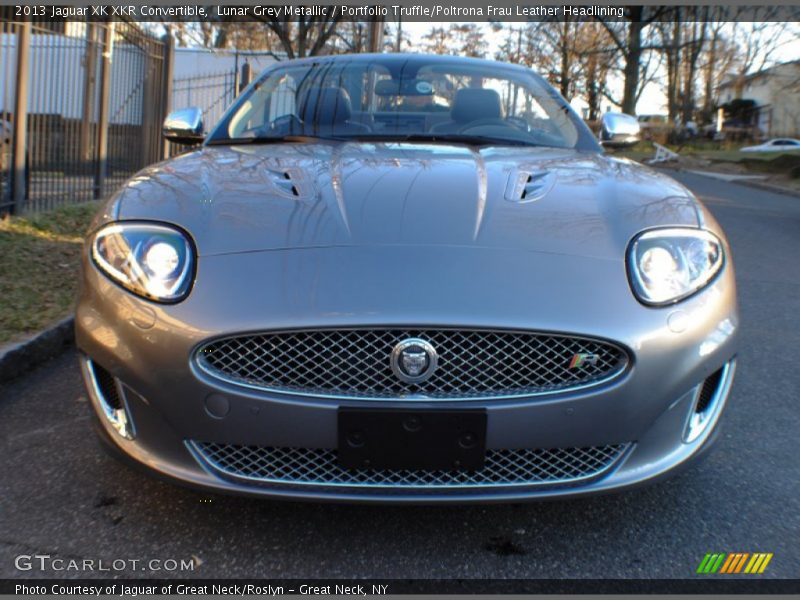 Lunar Grey Metallic / Portfolio Truffle/Poltrona Frau Leather Headlining 2013 Jaguar XK XKR Convertible