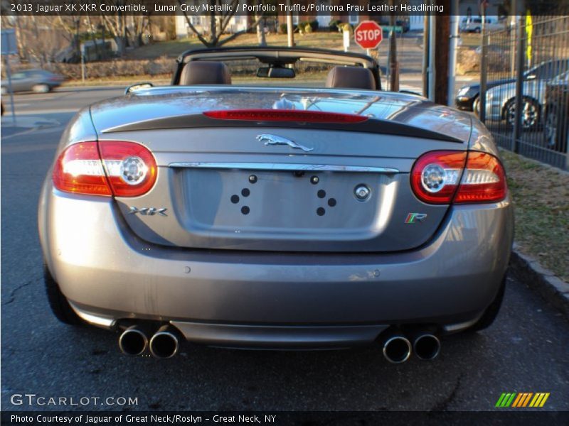 Lunar Grey Metallic / Portfolio Truffle/Poltrona Frau Leather Headlining 2013 Jaguar XK XKR Convertible