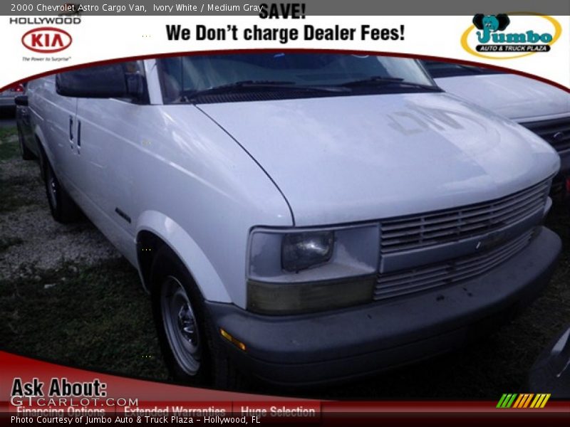 Ivory White / Medium Gray 2000 Chevrolet Astro Cargo Van