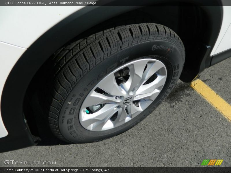 White Diamond Pearl / Beige 2013 Honda CR-V EX-L