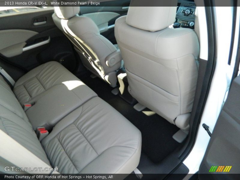 White Diamond Pearl / Beige 2013 Honda CR-V EX-L