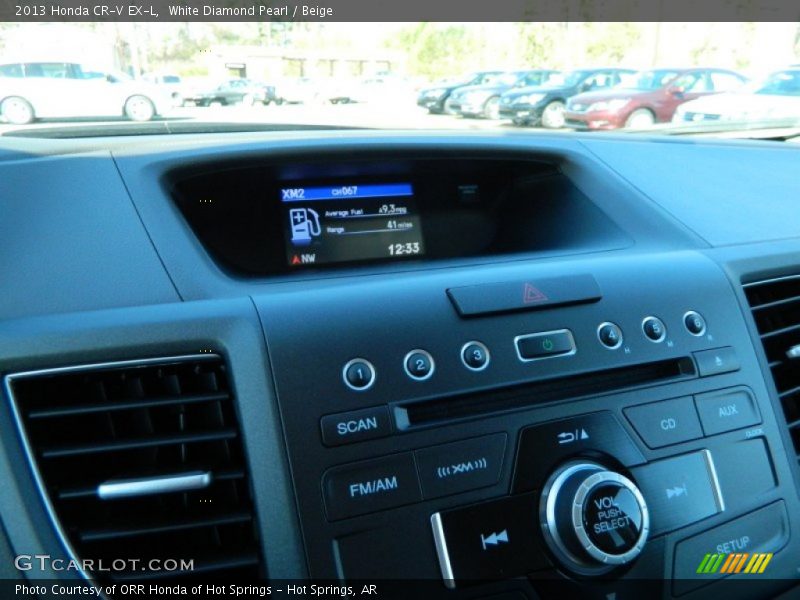 White Diamond Pearl / Beige 2013 Honda CR-V EX-L