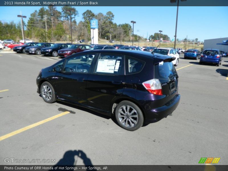 Midnight Plum Pearl / Sport Black 2013 Honda Fit Sport