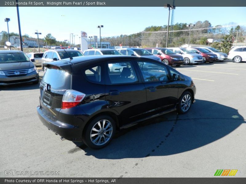Midnight Plum Pearl / Sport Black 2013 Honda Fit Sport