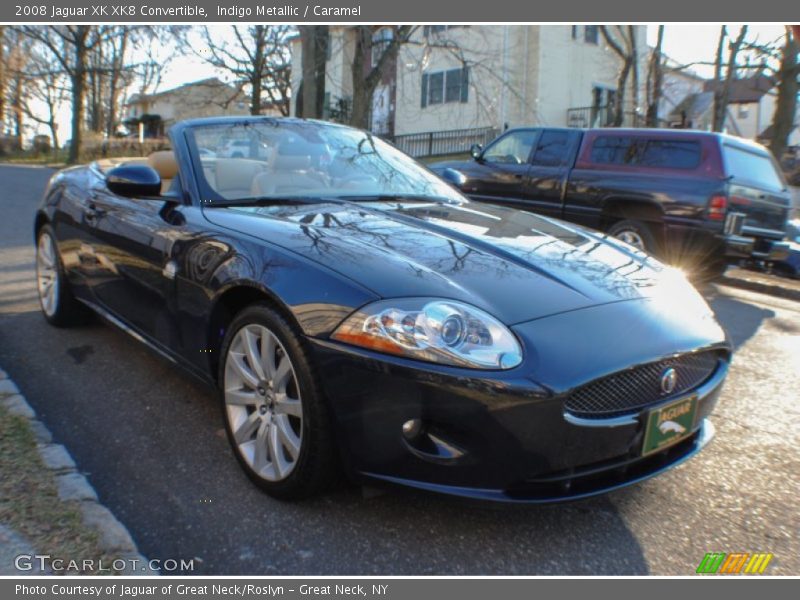 Indigo Metallic / Caramel 2008 Jaguar XK XK8 Convertible