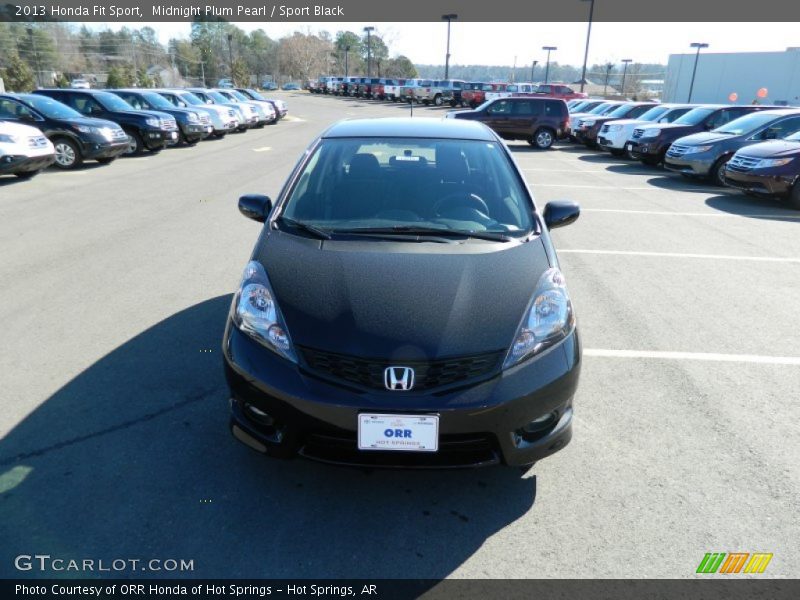 Midnight Plum Pearl / Sport Black 2013 Honda Fit Sport
