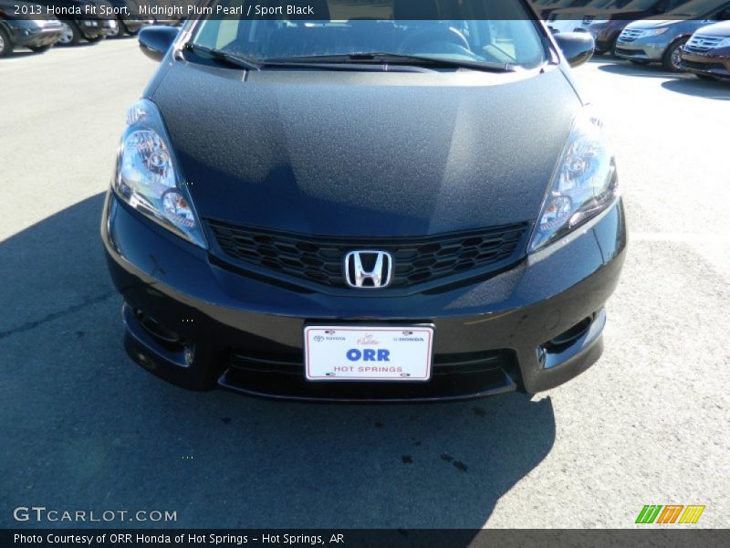 Midnight Plum Pearl / Sport Black 2013 Honda Fit Sport