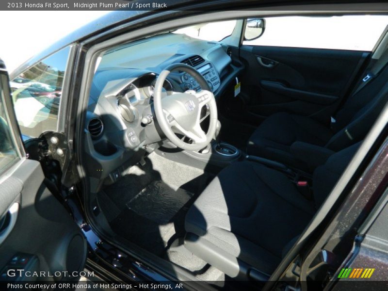 Midnight Plum Pearl / Sport Black 2013 Honda Fit Sport