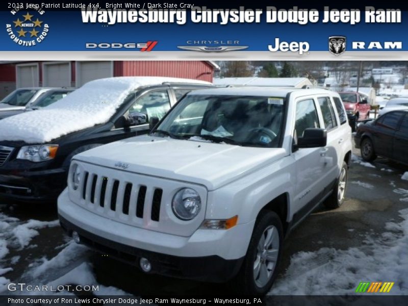 Bright White / Dark Slate Gray 2013 Jeep Patriot Latitude 4x4
