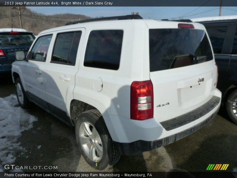 Bright White / Dark Slate Gray 2013 Jeep Patriot Latitude 4x4