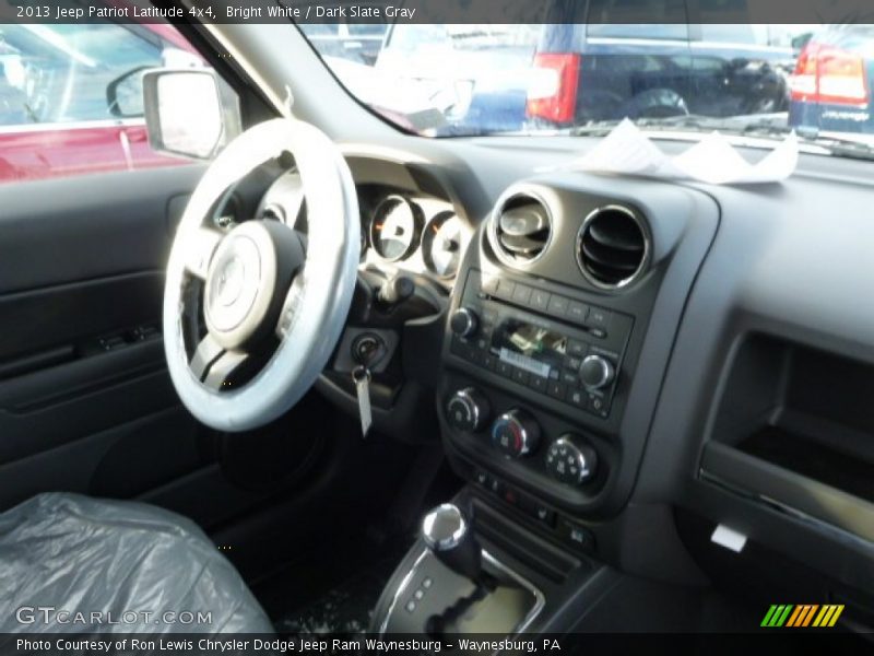Bright White / Dark Slate Gray 2013 Jeep Patriot Latitude 4x4