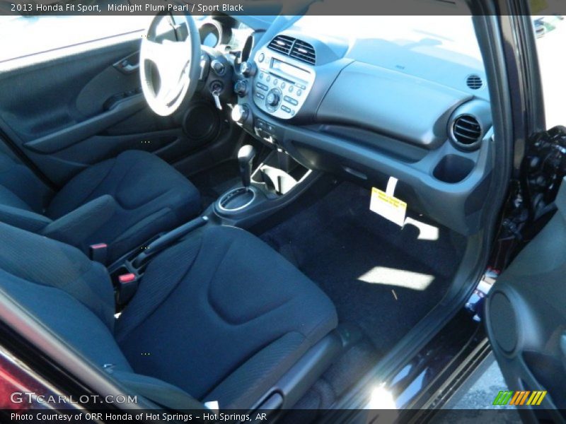 Midnight Plum Pearl / Sport Black 2013 Honda Fit Sport