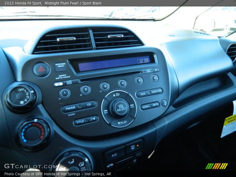 Midnight Plum Pearl / Sport Black 2013 Honda Fit Sport