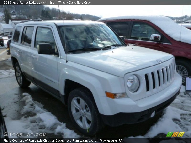 Bright White / Dark Slate Gray 2013 Jeep Patriot Latitude 4x4
