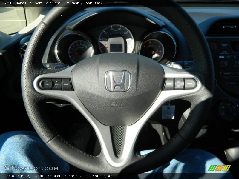 Midnight Plum Pearl / Sport Black 2013 Honda Fit Sport