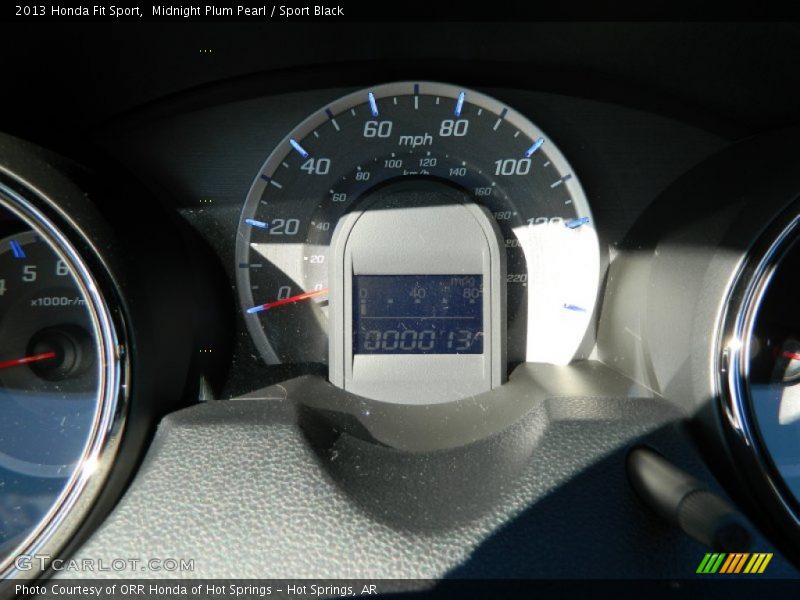 Midnight Plum Pearl / Sport Black 2013 Honda Fit Sport