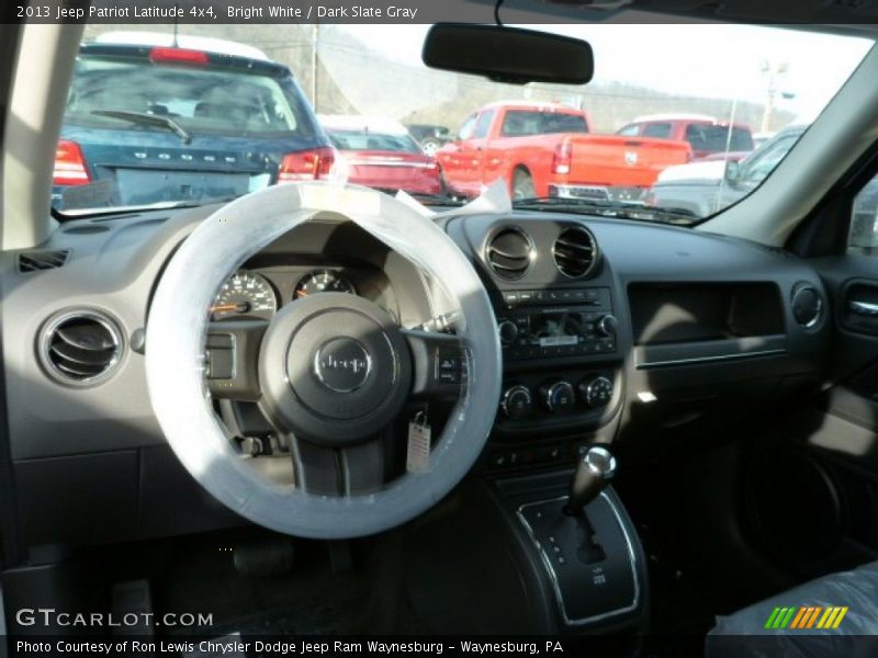 Bright White / Dark Slate Gray 2013 Jeep Patriot Latitude 4x4