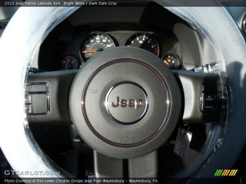 Bright White / Dark Slate Gray 2013 Jeep Patriot Latitude 4x4
