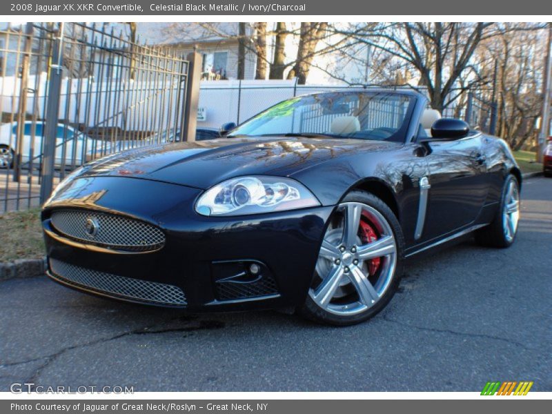 Celestial Black Metallic / Ivory/Charcoal 2008 Jaguar XK XKR Convertible