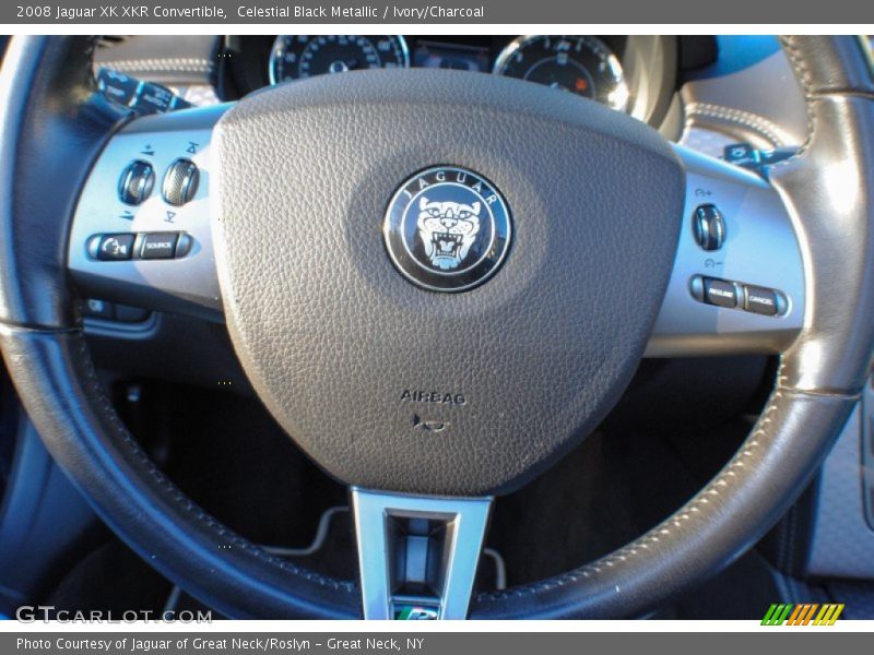 Celestial Black Metallic / Ivory/Charcoal 2008 Jaguar XK XKR Convertible