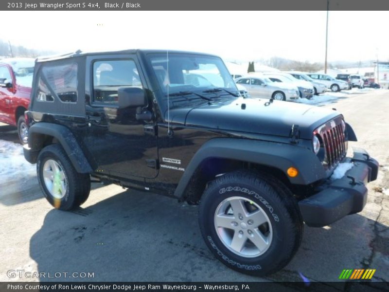 Black / Black 2013 Jeep Wrangler Sport S 4x4