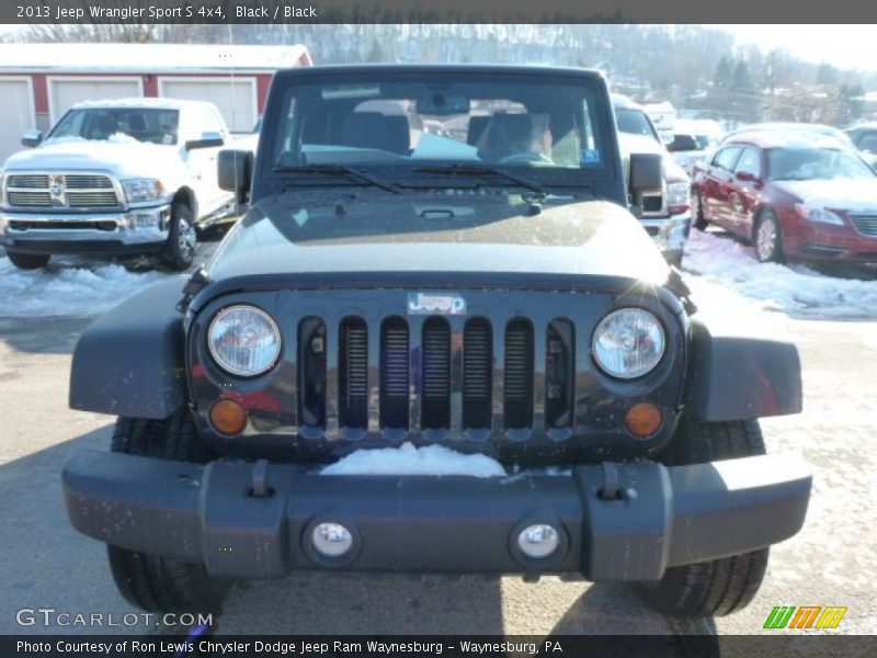 Black / Black 2013 Jeep Wrangler Sport S 4x4