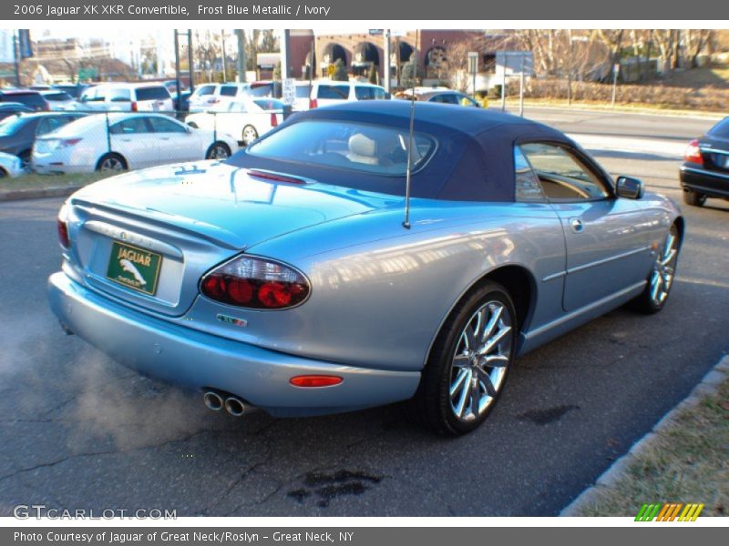 Frost Blue Metallic / Ivory 2006 Jaguar XK XKR Convertible