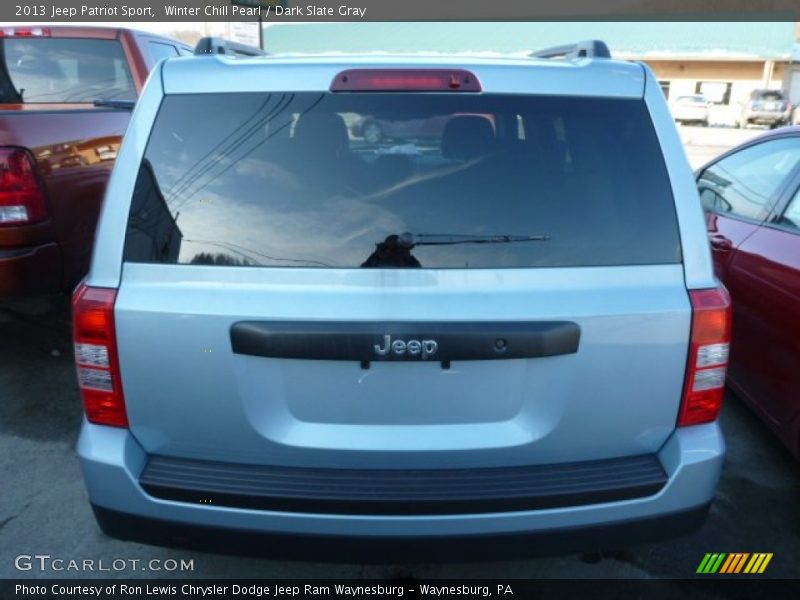 Winter Chill Pearl / Dark Slate Gray 2013 Jeep Patriot Sport