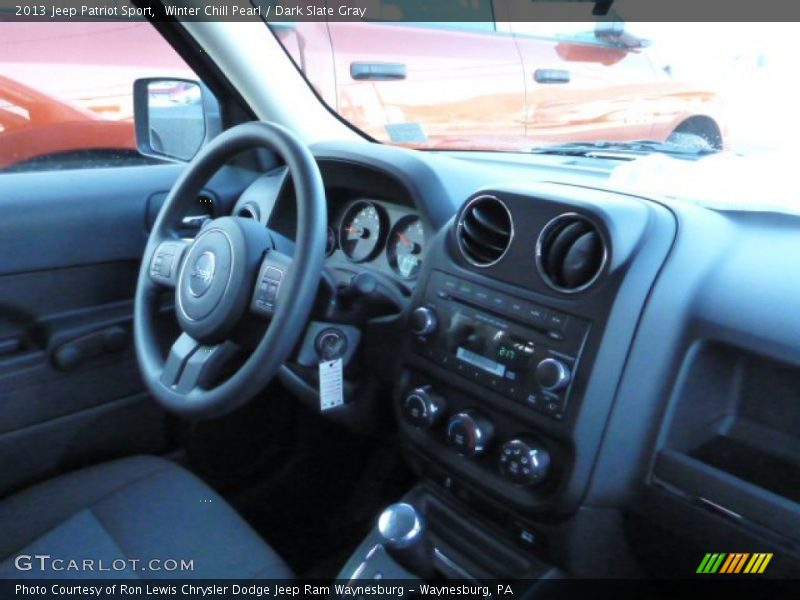 Winter Chill Pearl / Dark Slate Gray 2013 Jeep Patriot Sport