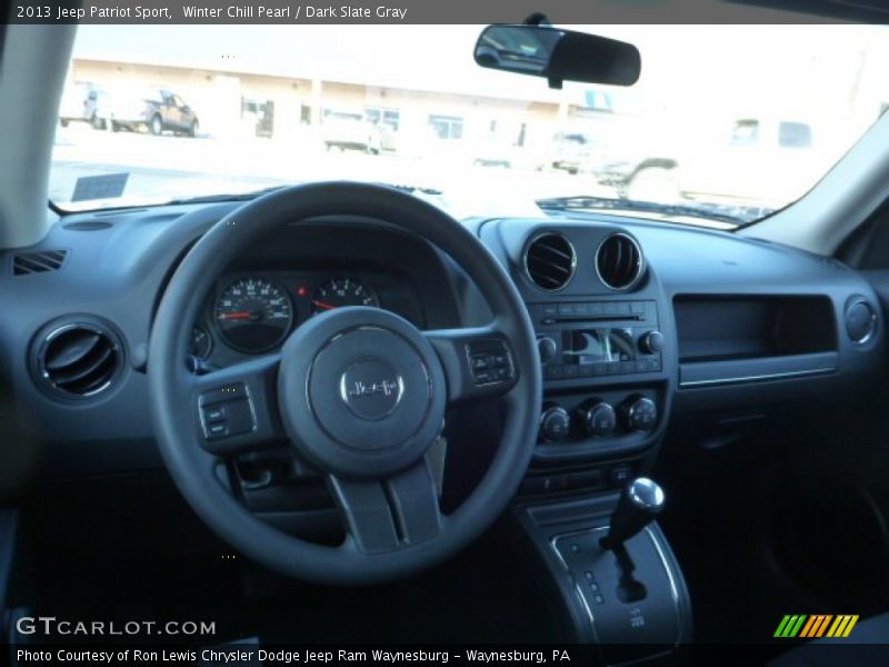 Winter Chill Pearl / Dark Slate Gray 2013 Jeep Patriot Sport