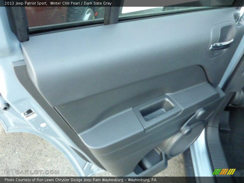 Winter Chill Pearl / Dark Slate Gray 2013 Jeep Patriot Sport