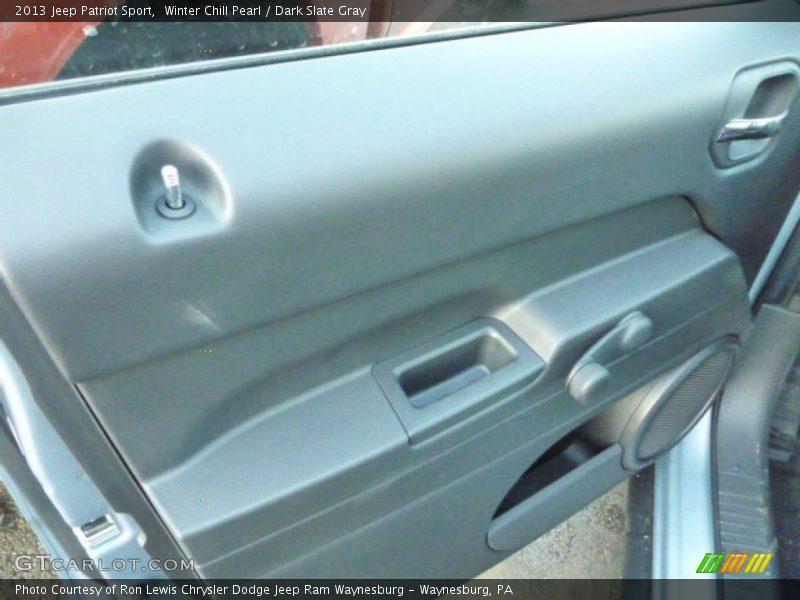 Winter Chill Pearl / Dark Slate Gray 2013 Jeep Patriot Sport
