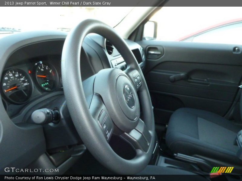 Winter Chill Pearl / Dark Slate Gray 2013 Jeep Patriot Sport