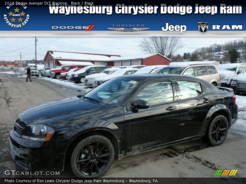 Black / Black 2013 Dodge Avenger SXT Blacktop