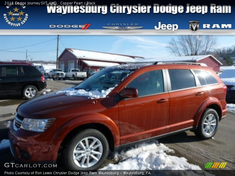 Copper Pearl / Black 2013 Dodge Journey SXT AWD